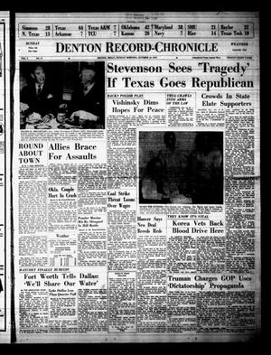 Denton Record-Chronicle (Denton, Tex.), Vol. 50, No. 57, Ed. 1 Sunday, October 19, 1952