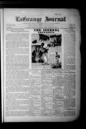 La Grange Journal (La Grange, Tex.), Vol. 58, No. 39, Ed. 1 Thursday, September 30, 1937