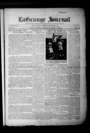 Primary view of object titled 'La Grange Journal (La Grange, Tex.), Vol. 58, No. 44, Ed. 1 Thursday, November 4, 1937'.