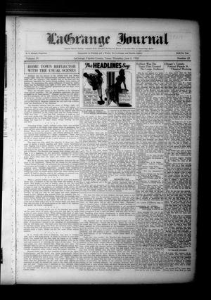 La Grange Journal (La Grange, Tex.), Vol. 59, No. 22, Ed. 1 Thursday, June 2, 1938