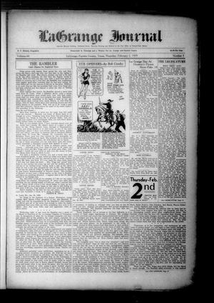 La Grange Journal (La Grange, Tex.), Vol. 60, No. 5, Ed. 1 Thursday, February 2, 1939
