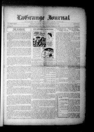 Primary view of object titled 'La Grange Journal (La Grange, Tex.), Vol. 60, No. 8, Ed. 1 Thursday, February 23, 1939'.