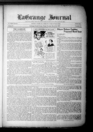 La Grange Journal (La Grange, Tex.), Vol. 60, No. 13, Ed. 1 Thursday, March 30, 1939