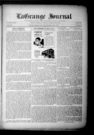 La Grange Journal (La Grange, Tex.), Vol. 60, No. 23, Ed. 1 Thursday, June 8, 1939