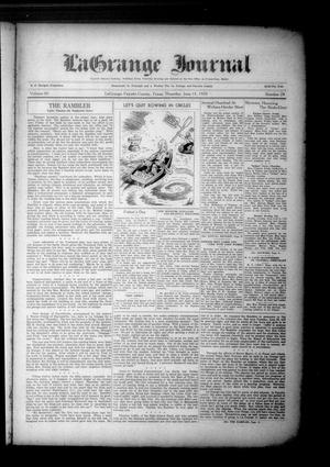 La Grange Journal (La Grange, Tex.), Vol. 60, No. 24, Ed. 1 Thursday, June 15, 1939