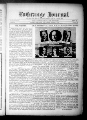 La Grange Journal (La Grange, Tex.), Vol. 60, No. 45, Ed. 1 Thursday, November 9, 1939