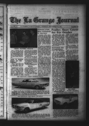 The La Grange Journal (La Grange, Tex.), Vol. 86, No. 39, Ed. 1 Thursday, September 30, 1965
