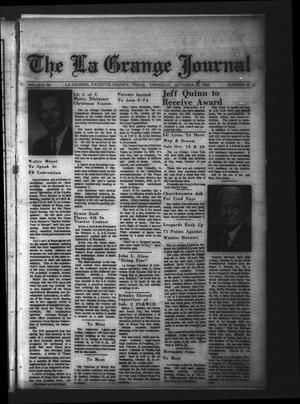 Primary view of object titled 'The La Grange Journal (La Grange, Tex.), Vol. 86, No. 41, Ed. 1 Thursday, October 14, 1965'.