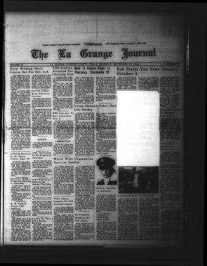 Primary view of object titled 'The La Grange Journal (La Grange, Tex.), Vol. 87, No. 39, Ed. 1 Thursday, September 29, 1966'.