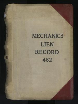 Primary view of object titled 'Travis County Deed Records: Deed Record 462 - Mechanics Liens'.