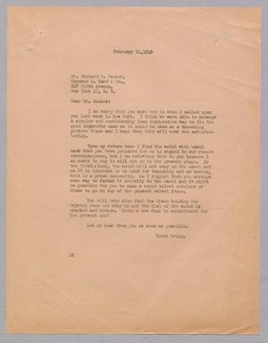 [Letter from Daniel W. Kempner to Richard C. Decker, February 11, 1949]