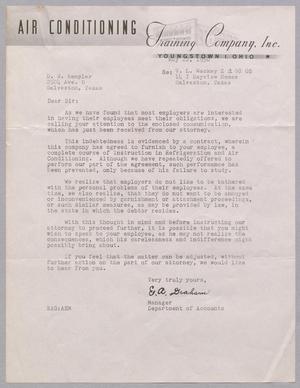 [Letter from E. A. Graham to D. W. Kempner, May 22, 1950]