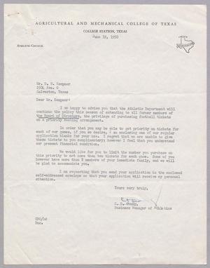 [Letter from C. D. Ownby to D. W. Kempner, June 19, 1950]
