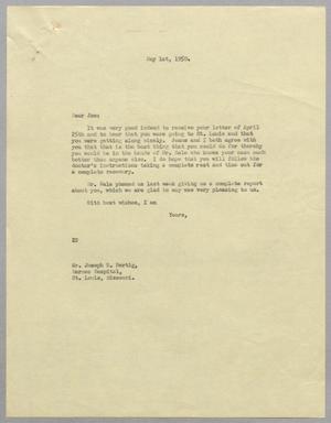 [Letter from Daniel W. Kempner to Joseph R. Bertig, May 1, 1950]