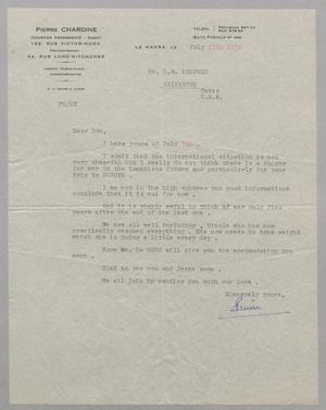 [Letter from Pierre Chardine to D. W. Kempner, July 11, 1950]