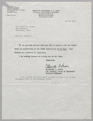 [Letter from Ellsworth I. Davis to Daniel W. Kempner, May 26, 1950]