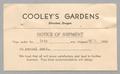 Thumbnail image of item number 1 in: '[Postcard from Cooley's Gardens to D. W. Kempner, August 2, 1950]'.