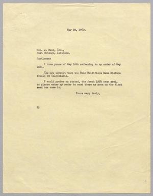 [Letter from Daniel W. Kempner to George J. Ball, May 20, 1950]