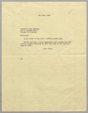 [Letter from D. W. Kempner to Vaughan's Seed Company, May 15, 1950]