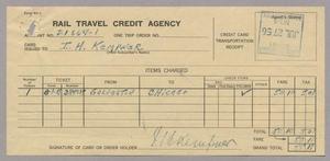[Invoice for Credit Card Transportation, July 27, 1956]