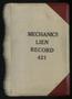 Thumbnail image of item number 1 in: 'Travis County Deed Records: Deed Record 421 - Mechanics Liens'.