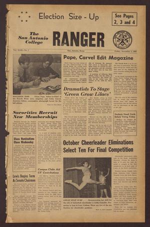 The San Antonio College Ranger (San Antonio, Tex.), Vol. 43, No. 7, Ed. 1 Friday, November 1, 1968