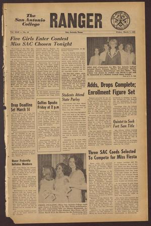 The San Antonio College Ranger (San Antonio, Tex.), Vol. 42, No. 18, Ed. 1 Friday, March 7, 1969