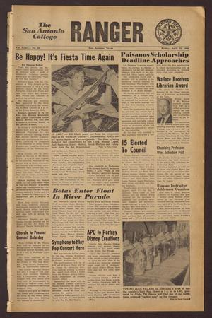The San Antonio College Ranger (San Antonio, Tex.), Vol. 42, No. 24, Ed. 1 Friday, April 18, 1969