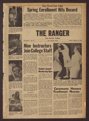 Primary view of object titled 'The Ranger (San Antonio, Tex.), Vol. 44, No. 14, Ed. 1 Friday, February 13, 1970'.