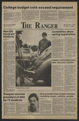 The Ranger (San Antonio, Tex.), Vol. 61, No. 4, Ed. 1 Friday, October 3, 1986