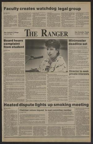 Primary view of object titled 'The Ranger (San Antonio, Tex.), Vol. 61, No. 7, Ed. 1 Friday, October 24, 1986'.