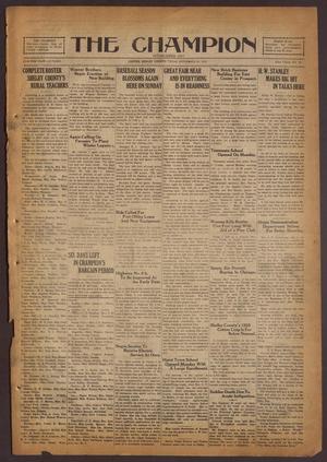 The Champion (Center, Tex.), Vol. 52, No. 40, Ed. 1 Wednesday, September 25, 1929