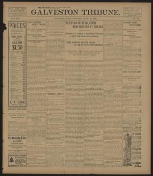 Primary view of object titled 'Galveston Tribune. (Galveston, Tex.), Vol. 25, No. 186, Ed. 1 Thursday, June 29, 1905'.