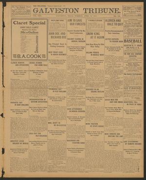 Primary view of object titled 'Galveston Tribune. (Galveston, Tex.), Vol. 30, No. 123, Ed. 1 Tuesday, April 19, 1910'.