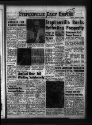 Primary view of object titled 'Stephenville Daily Empire (Stephenville, Tex.), Vol. 17, No. 166, Ed. 1 Friday, April 22, 1966'.