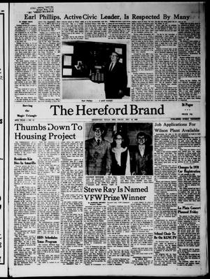 Primary view of object titled 'The Hereford Brand (Hereford, Tex.), Vol. 68, No. 51, Ed. 1 Thursday, December 18, 1969'.