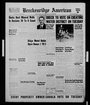 Primary view of object titled 'Breckenridge American (Breckenridge, Tex.), Vol. 35, No. 216, Ed. 1 Sunday, October 30, 1955'.