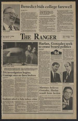 The Ranger (San Antonio, Tex.), Vol. 58, No. 14, Ed. 1 Friday, February 3, 1984