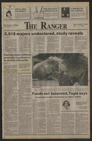 The Ranger (San Antonio, Tex.), Vol. 62, No. 10, Ed. 1 Friday, November 13, 1987