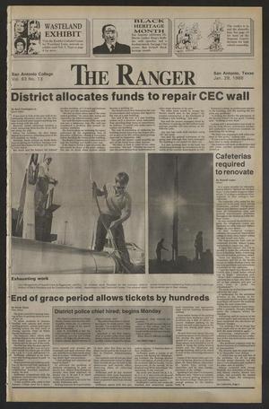 Primary view of object titled 'The Ranger (San Antonio, Tex.), Vol. 63, No. 13, Ed. 1 Friday, January 29, 1988'.