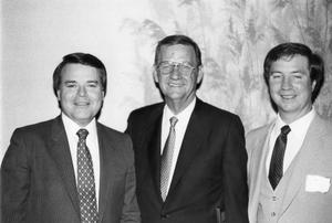 Lee College Foundation Dinner, Reggie Brewer (L), Robert Lanier (ctr), Randy Busch (rt.)