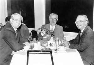 Cecil Morgan, Ron Roberts and Fritz Lanham at the 1986 gala