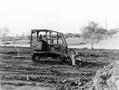 Photograph: Parking lot being constructed, 1987