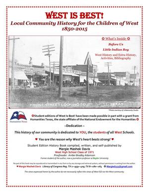 Primary view of object titled 'West is Best!: Local Community History 1850-2015 [Student Book]'.