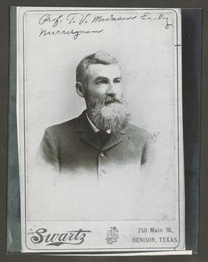 Primary view of object titled '[Cabinet Card Portrait of Professor T. V. Munson]'.