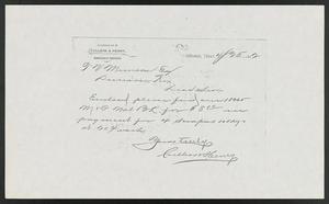 [Letter from Cullers & Henry to T. V. Munson, April 25, 1892]