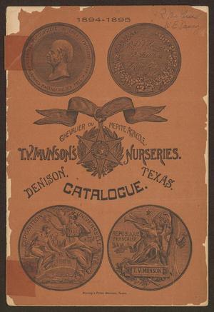 Primary view of object titled 'Munson Nurseries Catalog: 1894-1895'.
