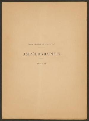 Primary view of object titled '[Front Matter for Ampélographie: Traité Général de Viticulture, Tome 4]'.