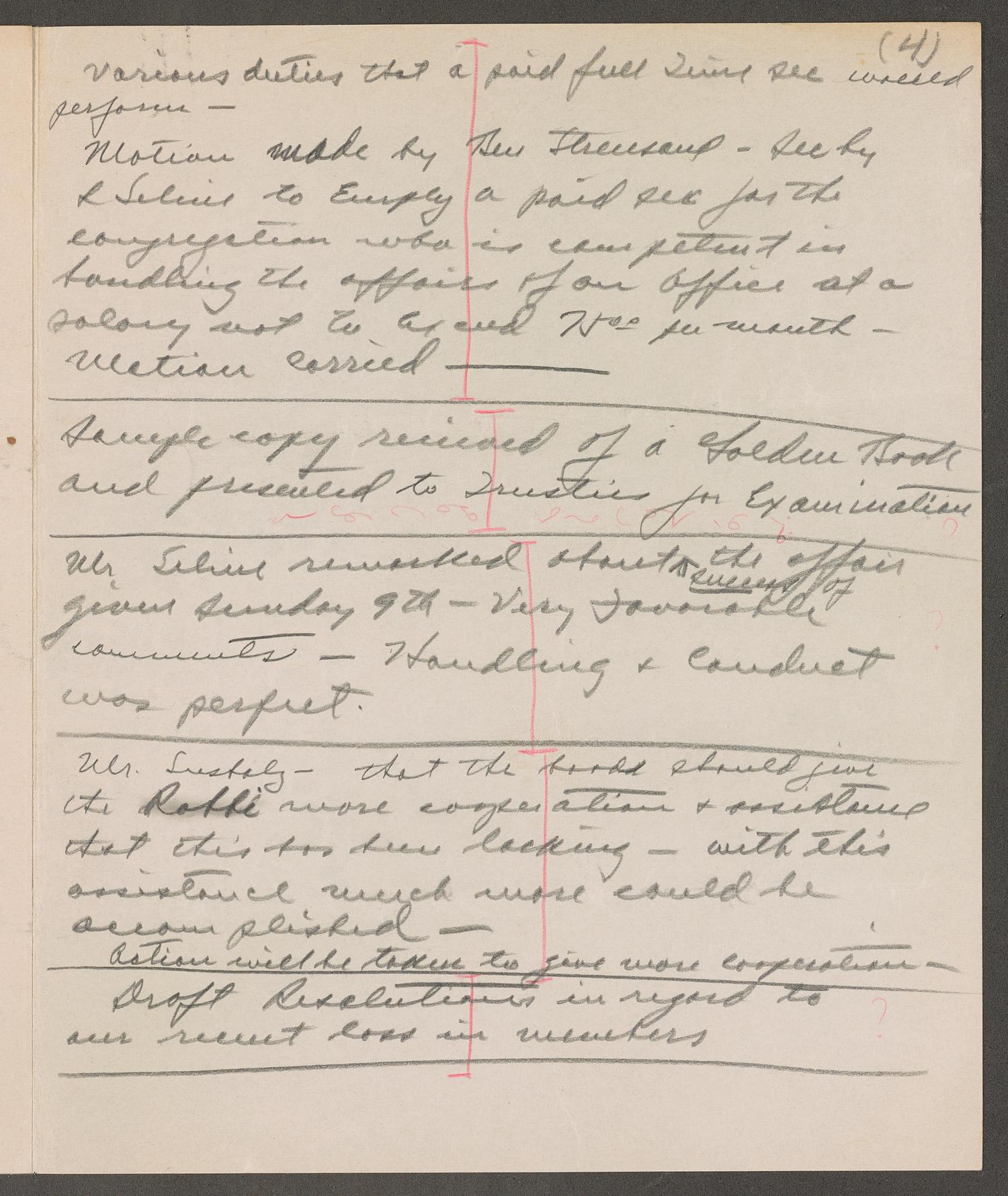 [Congregation Adath Yeshurun Board of Trustees Meeting Notes: December 10, 1934]
                                                
                                                    [Sequence #]: 7 of 8
                                                
