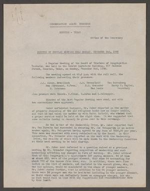 [Congregation Adath Yeshurun Board of Trustees Minutes: December 2, 1935]